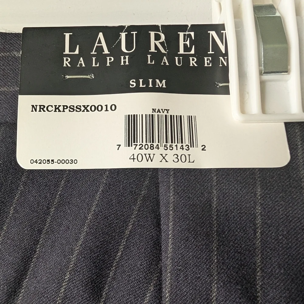 Lauren Ralph Lauren Navy Pinstripe Dress Pants 40W/30L